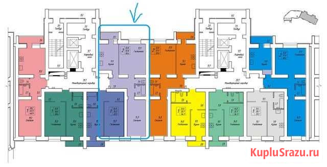 2-комнатная квартира, 58.4 м², 7/14 эт. на продажу в Саратове Саратов - изображение 1
