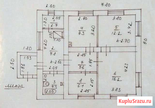Дом 65 м² на участке 4.3 сот. на продажу в Барнауле Барнаул - изображение 3