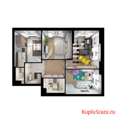 3-комнатная квартира, 64.8 м², 9/33 эт. на продажу в Котельниках Котельники - изображение 1