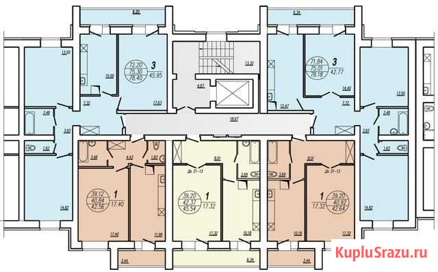 3-комнатная квартира, 72.2 м², 9/10 эт. на продажу в Саратове Саратов - изображение 1