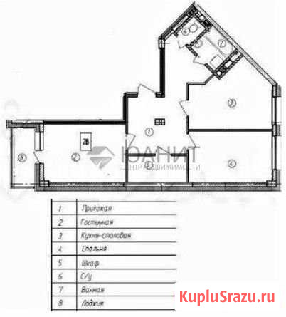 2-комнатная квартира, 62.4 м², 8/9 эт. на продажу в Ханты-Мансийске Ханты-Мансийск - изображение 1
