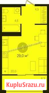 Квартира-студия, 30 м², 7/18 эт. на продажу в Тюмени Тюмень - изображение 1