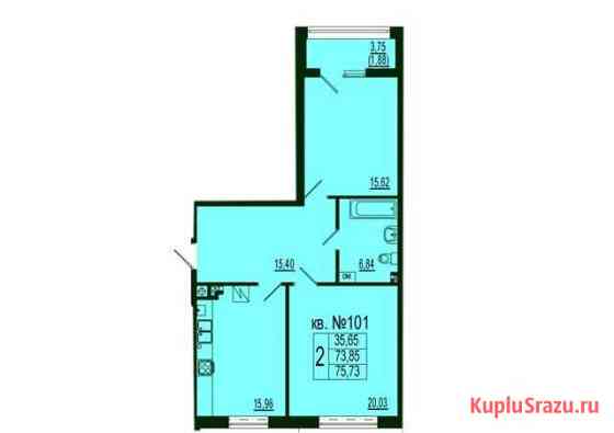 2-комнатная квартира, 75.7 м², 3/9 эт. на продажу в Калининграде Калининград