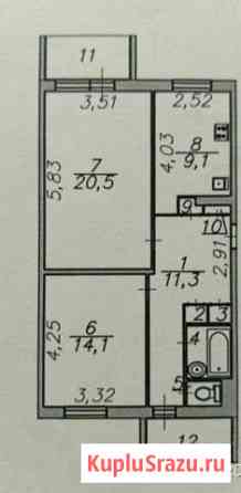 2-комнатная квартира, 64 м², 8/9 эт. на продажу в Астрахани Астрахань