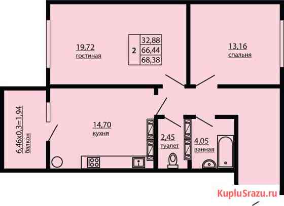 2-комнатная квартира, 68.4 м², 6/10 эт. на продажу в Севастополе Севастополь