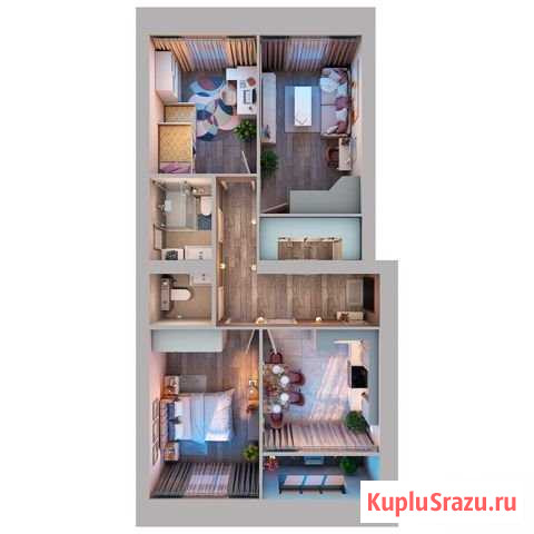 3-комнатная квартира, 75.7 м², 10/10 эт. на продажу в Казани Казань - изображение 1