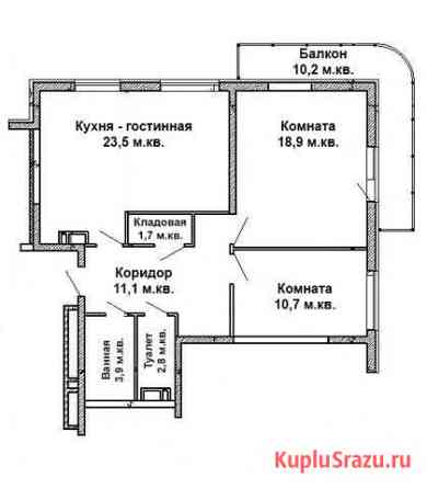 3-комнатная квартира, 72.6 м², 6/21 эт. на продажу в Краснодаре Краснодар