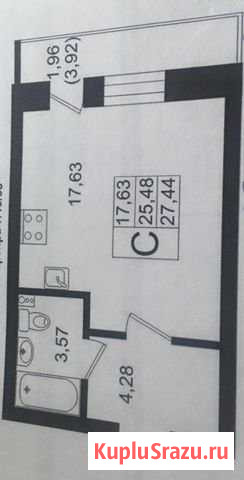 Квартира-студия, 25.2 м², 19/24 эт. на продажу в Мурино Мурино - изображение 2