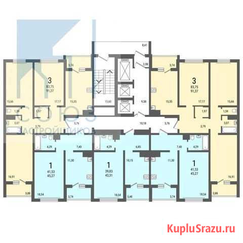 1-комнатная квартира, 43.3 м², 4/25 эт. на продажу в Саратове Саратов - изображение 2