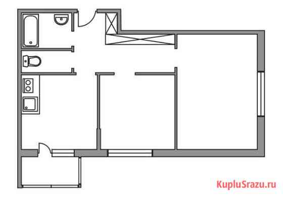 2-комнатная квартира, 52.6 м², 1/6 эт. на продажу в Мытищах Мытищи