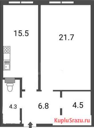 1-комнатная квартира, 53 м², 9/16 эт. на продажу в Мурино Мурино