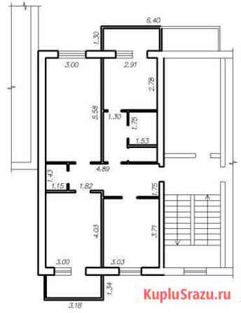 3-комнатная квартира, 65.2 м², 3/5 эт. на продажу в Канске Канск