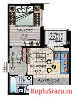 2-комнатная квартира, 41.1 м², 5/10 эт. на продажу в Барнауле Барнаул