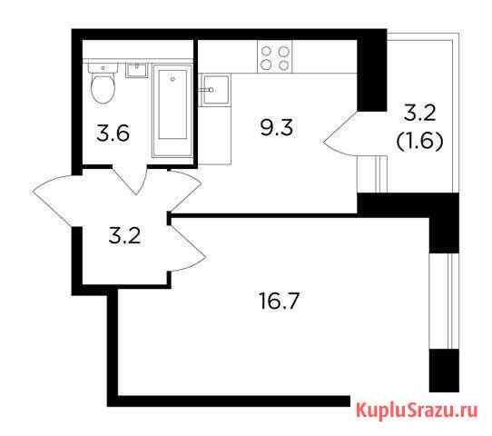 1-комнатная квартира, 34.4 м², 5/16 эт. на продажу в Пушкино Пушкино