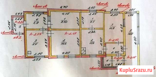 Дом 94.2 м² на участке 4.4 сот. на продажу в Белгороде Белгород - изображение 1