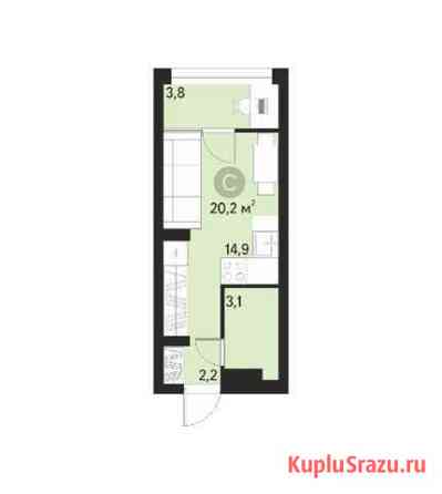 1-комнатная квартира, 20.2 м², 11/15 эт. на продажу в Новосибирске Новосибирск