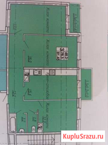 3-комнатная квартира, 82 м², 20/24 эт. на продажу в Ростове-на-Дону Ростов-на-Дону - изображение 2