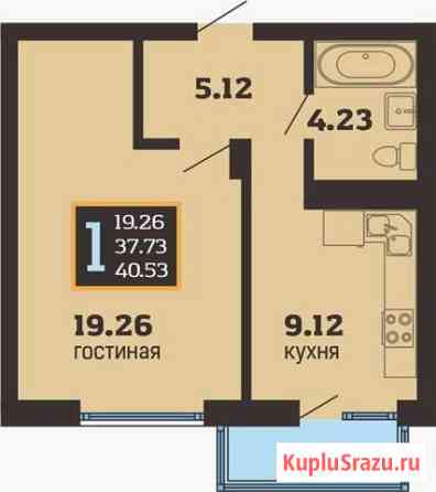 1-комнатная квартира, 40.5 м², 6/8 эт. на продажу в Анапе Анапа