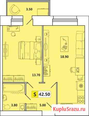 2-комнатная квартира, 43 м², 8/10 эт. на продажу в Архангельске Архангельск