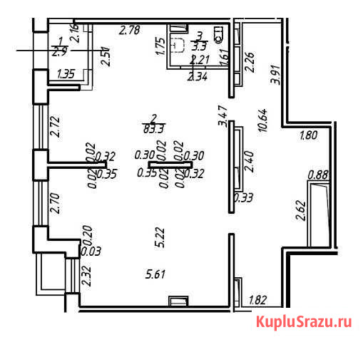 Помещение свободного назначения, 90 кв.м. Кудрово - изображение 2
