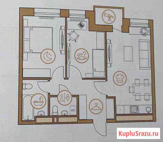 2-комнатная квартира, 61 м², 11/14 эт. на продажу в Сургуте Ханты-Мансийского АО Сургут