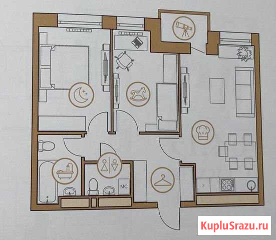 2-комнатная квартира, 61 м², 11/14 эт. на продажу в Сургуте Ханты-Мансийского АО Сургут - изображение 1