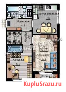 2-комнатная квартира, 54 м², 5/10 эт. на продажу в Барнауле Барнаул - изображение 2