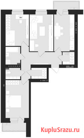 3-комнатная квартира, 77.3 м², 2/6 эт. на продажу в Перми Пермь - изображение 2