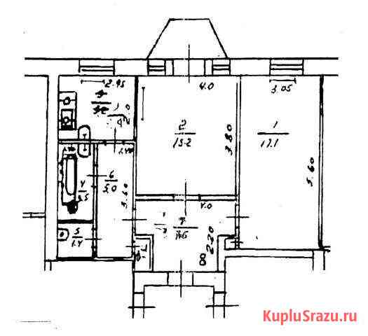 2-комнатная квартира, 56.2 м², 3/3 эт. на продажу в Астрахани Астрахань