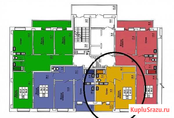 1-комнатная квартира, 43.5 м², 15/16 эт. на продажу в Чебоксарах Чебоксары - изображение 1