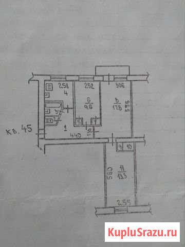 3-комнатная квартира, 62 м², 3/5 эт. на продажу в Волжском Волгоградской области Волжский - изображение 2