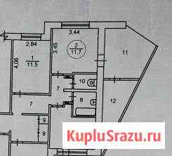 Комната 12 м² в 5-ком. кв., 2/9 эт. на продажу в Снежинске Снежинск