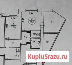Комната 12 м² в 5-ком. кв., 2/9 эт. на продажу в Снежинске Снежинск - изображение 1