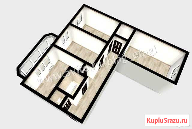 3-комнатная квартира, 101.4 м², 8/9 эт. на продажу в Благовещенске Амурской области Благовещенск - изображение 1