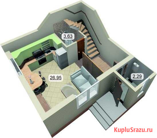 Таунхаус 73.5 м² на участке 1.5 сот. на продажу в Новосибирске Новосибирск - изображение 2