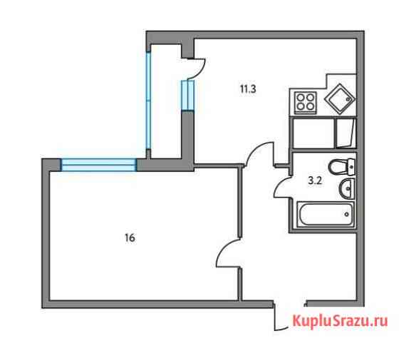 1-комнатная квартира, 39.6 м², 16/23 эт. на продажу в Долгопрудном Долгопрудный