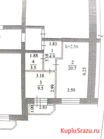 1-комнатная квартира, 39.5 м², 3/5 эт. на продажу в Благовещенске Амурской области Благовещенск - изображение 1