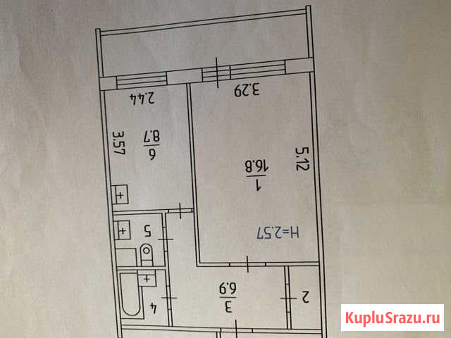 1-комнатная квартира, 38.4 м², 4/9 эт. на продажу в Перми Пермь - изображение 2
