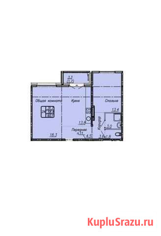 2-комнатная квартира, 60.1 м², 13/17 эт. на продажу в Барнауле Барнаул - изображение 3