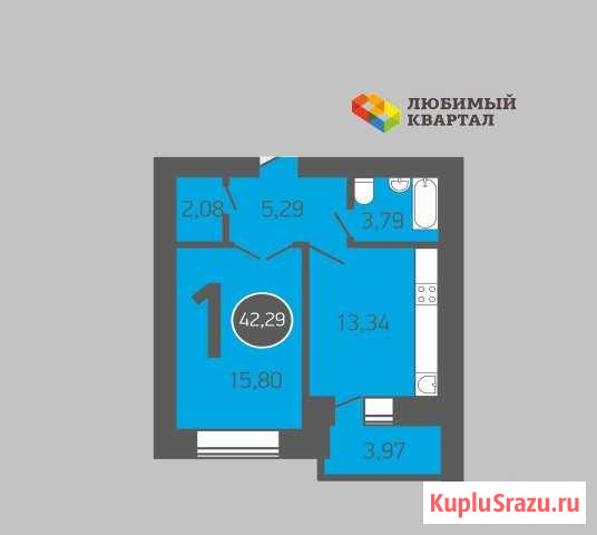 1-комнатная квартира, 43.6 м², 10/17 эт. на продажу в Оренбурге Оренбург - изображение 3