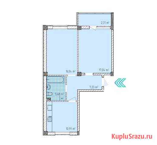 2-комнатная квартира, 59.5 м², 1/9 эт. на продажу в Симферополе Симферополь