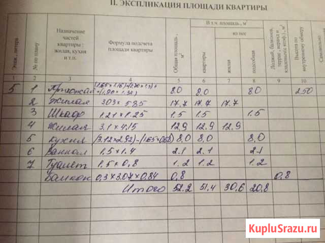 2-комнатная квартира, 52 м², 5/5 эт. на продажу в Дятьково Дятьково - изображение 2