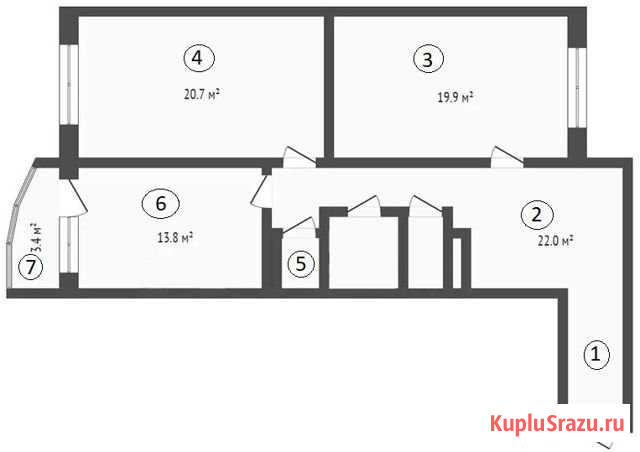 2-комнатная квартира, 84 м², 10/18 эт. на продажу в поселке Свердлова Свердлова - изображение 1