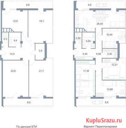 3-комнатная квартира, 118.9 м², 7/7 эт. на продажу в Дубовом Дубовое