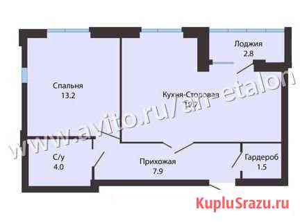 1-комнатная квартира, 49.1 м², 2/16 эт. на продажу в Ставрополе Ставрополь