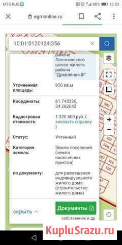 Участок ИЖС 950 сот. на продажу в Петрозаводске Петрозаводск - изображение 2