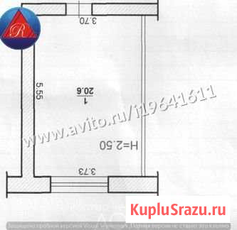 Комната 19.4 м² в 1-ком. кв., 2/5 эт. на продажу в Волжском Волгоградской области Волжский - изображение 2