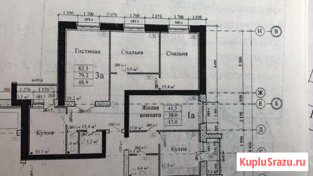 3-комнатная квартира, 82.7 м², 6/9 эт. на продажу в Тамбове Тамбов - изображение 1