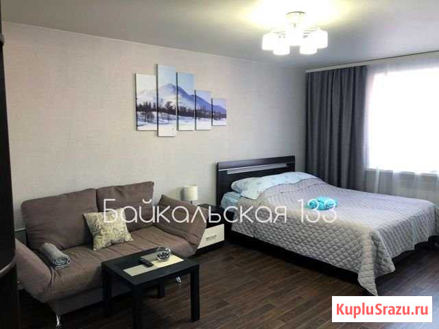 1-комнатная квартира, 33 м², 2/4 эт. в аренду посуточно в Иркутске Иркутск - изображение 1