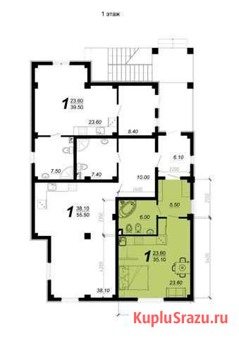 Квартира-студия, 35.1 м², 1/2 эт. на продажу в Севастополе Севастополь - изображение 2